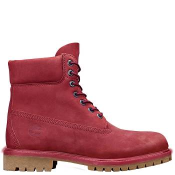 Timberland Férfi 6-Inch Premium Vízálló Bakancs Bordó